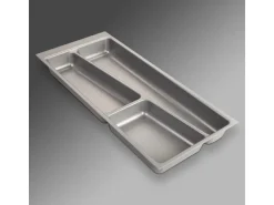 SOTECH ORGA-BOX II Besteckeinsatz 300 mm Höhe 45 mm Silbergrau Für Nobilia Schubladen