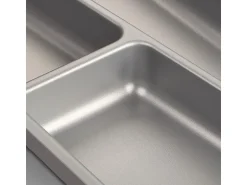 SOTECH ORGA-BOX II Besteckeinsatz 300 mm Höhe 45 mm Silbergrau Für Nobilia Schubladen