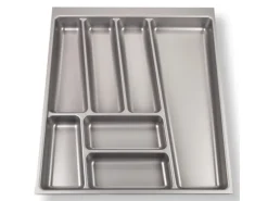 SOTECH ORGA-BOX II Besteckeinsatz 500 mm Höhe 45 mm Silbergrau Für Nobilia Schubladen