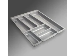 SOTECH ORGA-BOX II Besteckeinsatz 450 mm Höhe 45 mm Silbergrau Für Nobilia Schubladen