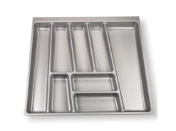 SOTECH ORGA-BOX II Besteckeinsatz 600 mm Höhe 45 mm Silbergrau Für Nobilia Schubladen