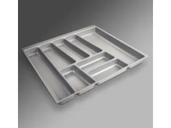 SOTECH ORGA-BOX II Besteckeinsatz 600 mm Höhe 45 mm Silbergrau Für Nobilia Schubladen