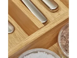 SOTECH ORGA-BOX III Eiche Besteckeinsatz 1000 mm Höhe 56 mm Für Nobilia Ab 2013 Pronorm und Brigitte Küchen