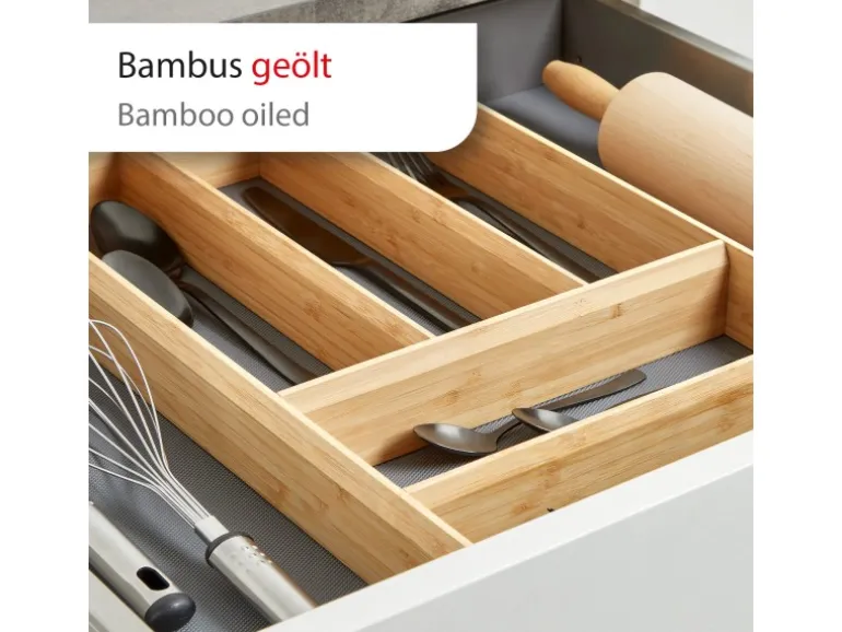 SOTECH Orga-Box Individual Besteckeinsatz Bambus 473 x 273 x 50 mm Geölt