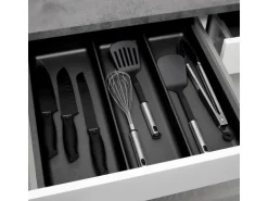 SOTECH ORGA-BOX-3 Multifunktionseinsatz Tiefe 473 mm Höhe 50,5 mm Anthrazit Schubladeneinsätze Breite 491 mm