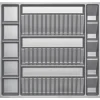 SOTECH ORGA-BOX Multi-Gewürzgläsereinsatz Gewürzdoseneinsatz 515 x 40 x 473 mm Silbergrau Für Blum 60er Korpusbreite