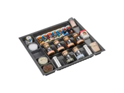 SOTECH ORGA-BOX Multi-Gewürzgläsereinsatz Gewürzdoseneinsatz 515 x 40 x 473 mm Oriongrau Für Blum 60er Korpusbreite
