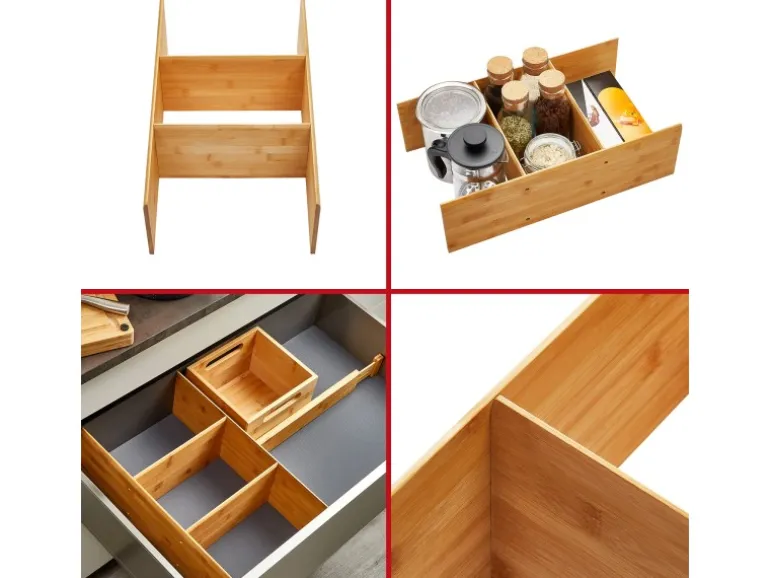 SOTECH ORGA-BOX Schubladen-Einsatz Bambus Geölt 473x273x145 mm Auszugseinsatz