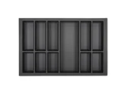 SOTECH Orga-Box VII Besteckeinsatz Basaltgrau 800 mm Höhe 50,5 mm mit Softtouch Oberfläche