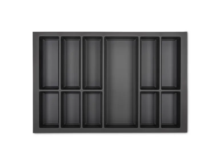 SOTECH Orga-Box VII Besteckeinsatz Basaltgrau 800 mm Höhe 50,5 mm mit Softtouch Oberfläche