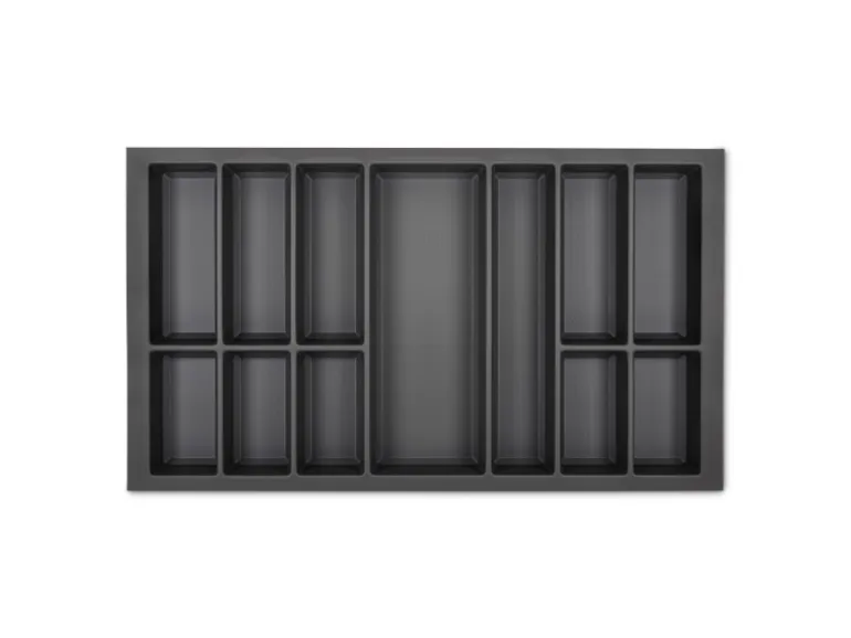 SOTECH Orga-Box VII Besteckeinsatz Basaltgrau 900 mm Höhe 50,5 mm mit Softtouch Oberfläche