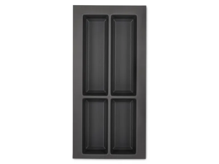 SOTECH Orga-Box VII Besteckeinsatz Basaltgrau 300 mm Höhe 50,5 mm mit Softtouch Oberfläche