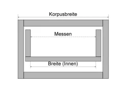 SOTECH Orga-Box VII Besteckeinsatz Schwarz 300 mm Höhe 50,5 mm mit Softtouch Oberfläche