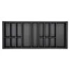 SOTECH Orga-Box VII Besteckeinsatz Basaltgrau 1200 mm Höhe 50,5 mm mit Softtouch Oberfläche