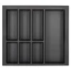 SOTECH Orga-Box VII Besteckeinsatz Basaltgrau 600 mm Höhe 50,5 mm mit Softtouch Oberfläche
