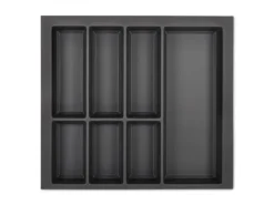 SOTECH Orga-Box VII Besteckeinsatz Basaltgrau 600 mm Höhe 50,5 mm mit Softtouch Oberfläche