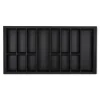SOTECH Orga-Box VII Besteckeinsatz Schwarz 1000 mm Höhe 50,5 mm mit Softtouch Oberfläche