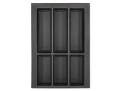 SOTECH Orga-Box VII Besteckeinsatz Basaltgrau 400 mm Höhe 50,5 mm mit Softtouch Oberfläche