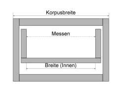 SOTECH Orga-Box VIII Besteckeinsatz 311 x 480 x 55 mm Lavagrau mit Perlstruktur Für 40er Schränke in Häcker Küchen