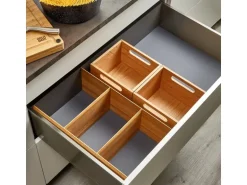 SOTECH Schubladen Besteckeinsatz 473 x 273 x 145 mm Aus Massivholz Eiche Lackiert