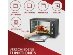 Steinborg SB-3006 Backofen 60 Liter 2000 Watt Schwarz