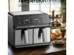 Steinborg SB-3131 Dual Heißluftfritteuse 4+4 Liter 1700 Watt