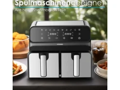Steinborg SB-3131 Dual Heißluftfritteuse 4+4 Liter 1700 Watt