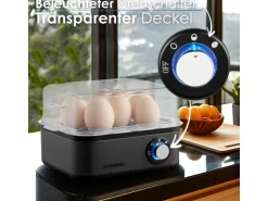 Steinborg SB-2630 Eierkocher für 1 bis 8 Eier Dampfauslass 500 Watt