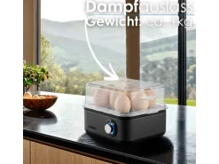 Steinborg SB-2630 Eierkocher für 1 bis 8 Eier Dampfauslass 500 Watt