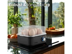 Steinborg SB-2630 Eierkocher für 1 bis 8 Eier Dampfauslass 500 Watt