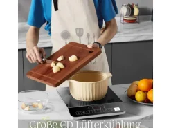 Steinborg SB-2191 Einzelne Induktionskochplatte mit Automatikprogramme 2000W