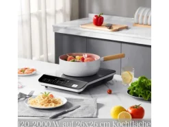 Steinborg SB-2191 Einzelne Induktionskochplatte mit Automatikprogramme 2000W