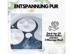 Steinborg SB-1061 Faltbares Fußsprudelbad mit Fernbedienung Platzsparend Timer