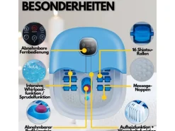 Steinborg SB-1060 Faltbares Fußsprudelbad mit Fernbedienung Platzsparend Timer