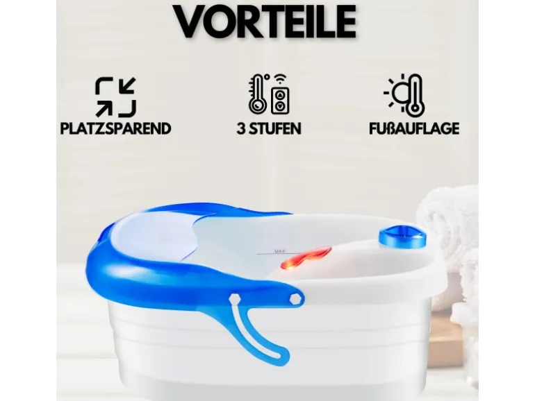 Steinborg SB-1050 Fußsprudelbad mit Massagefunktion 3 Stufen 60 Watt