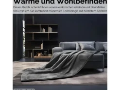 Steinborg SB-9522 Heizdecke mit Timer 9 Temperaturstufen 180x130 cm