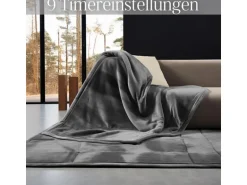 Steinborg SB-9522 Heizdecke mit Timer 9 Temperaturstufen 180x130 cm