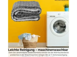 Steinborg SB-9523 Heizdecke mit Timer 9 Temperaturstufen 180x130 cm