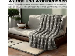 Steinborg SB-9524 Heizdecke mit Timer 9 Temperaturstufen 180x130 cm