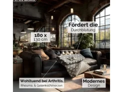 Steinborg SB-9524 Heizdecke mit Timer 9 Temperaturstufen 180x130 cm