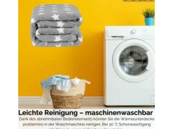 Steinborg SB-9524 Heizdecke mit Timer 9 Temperaturstufen 180x130 cm