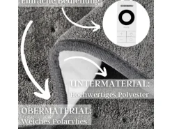 Steinborg SB-9521 Heizdecke mit Timer 6 Temperaturstufen 150x80 cm