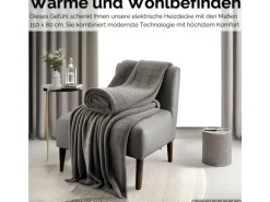 Steinborg SB-9521 Heizdecke mit Timer 6 Temperaturstufen 150x80 cm