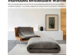 Steinborg SB-9521 Heizdecke mit Timer 6 Temperaturstufen 150x80 cm