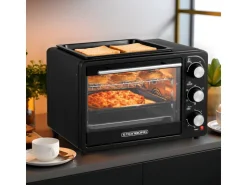 Steinborg SB-3001  3in1 Minibackofen mit Umluft 20 Liter 1300 Watt Schwarz