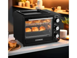 Steinborg SB-3001  3in1 Minibackofen mit Umluft 20 Liter 1300 Watt Schwarz