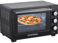 Steinborg SB-3002 Minibackofen mit Umluft 25 Liter 1600 Watt Schwarz