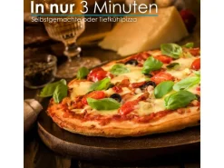 Steinborg SB-3140 Pizzaofen Elektrisch 32 cm mit Pizzastein Timer 5 Stufen 1200 Watt