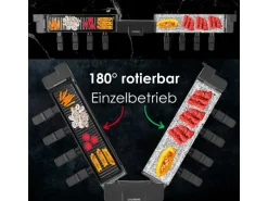 Steinborg SB-2220 Raclette Grill für 8 Personen mit Teilbarer Kombinierter Grillfläche 1500 Watt