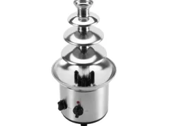 Steinborg SB-6030 Schokoladenbrunnen Edelstahl 4-Etagen 1250g Kapazität 190 Watt